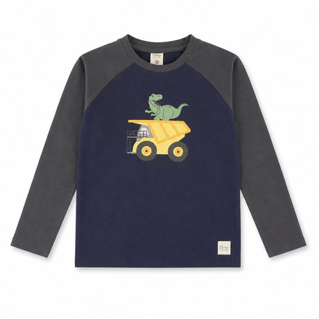 T-shirt Raglan Camion Dino 2-8ans-Camp by Birdz-Marine-2-NAS-CLSPKB393-DB-CLÉMENT