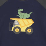 T-shirt Raglan Camion Dino 2-8ans-Camp by Birdz-NAS-CLSPKB393-DB-CLÉMENT