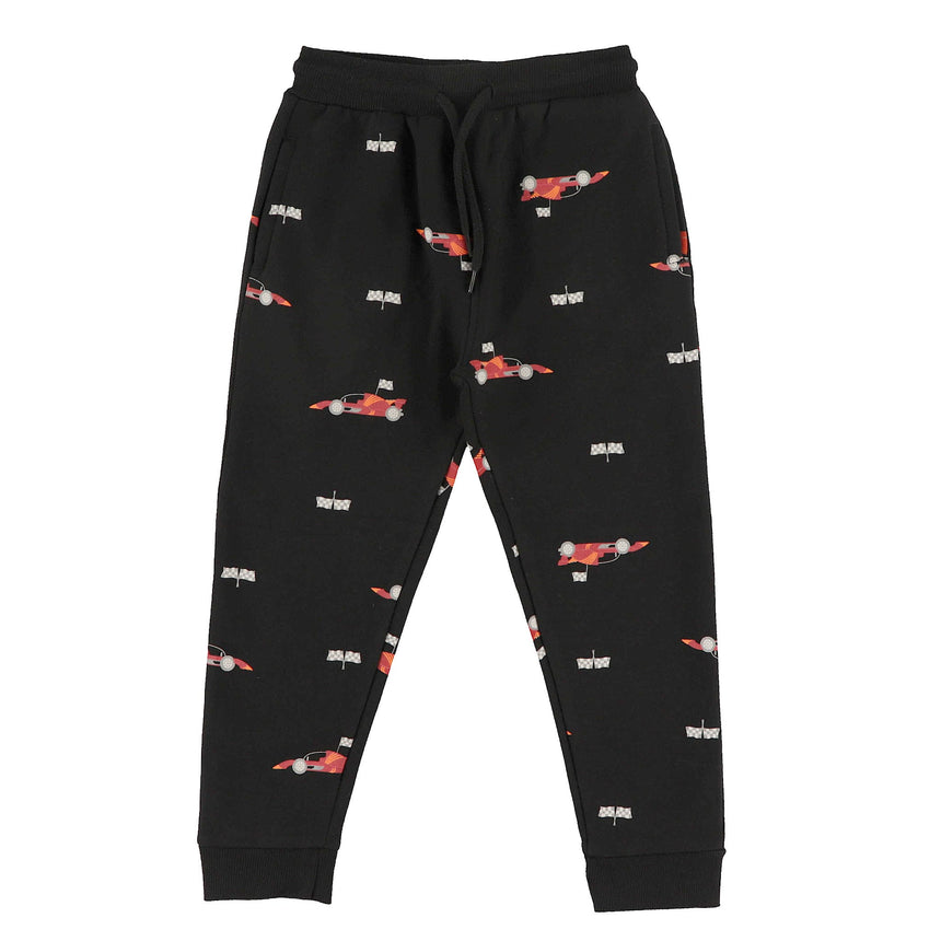 Pantalon Ouaté Autos Course 2-8ans-Camp by Birdz-Noir-2-NAS-CLSPKB397-JR-CLÉMENT