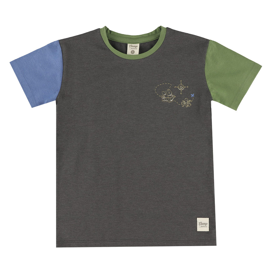T-shirt Carte Aux Trésors 2-8ans-Camp by Birdz-Charcoal-2-NAS-CLSPKB670-GU-CLÉMENT
