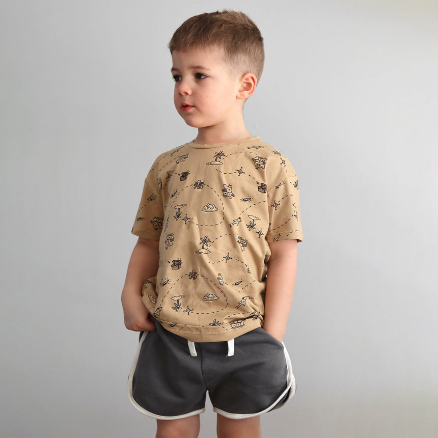 T-shirt Chasses Aux Trésor 2-8ans-Camp by Birdz-NAS-CLSPKB670-TR-CLÉMENT