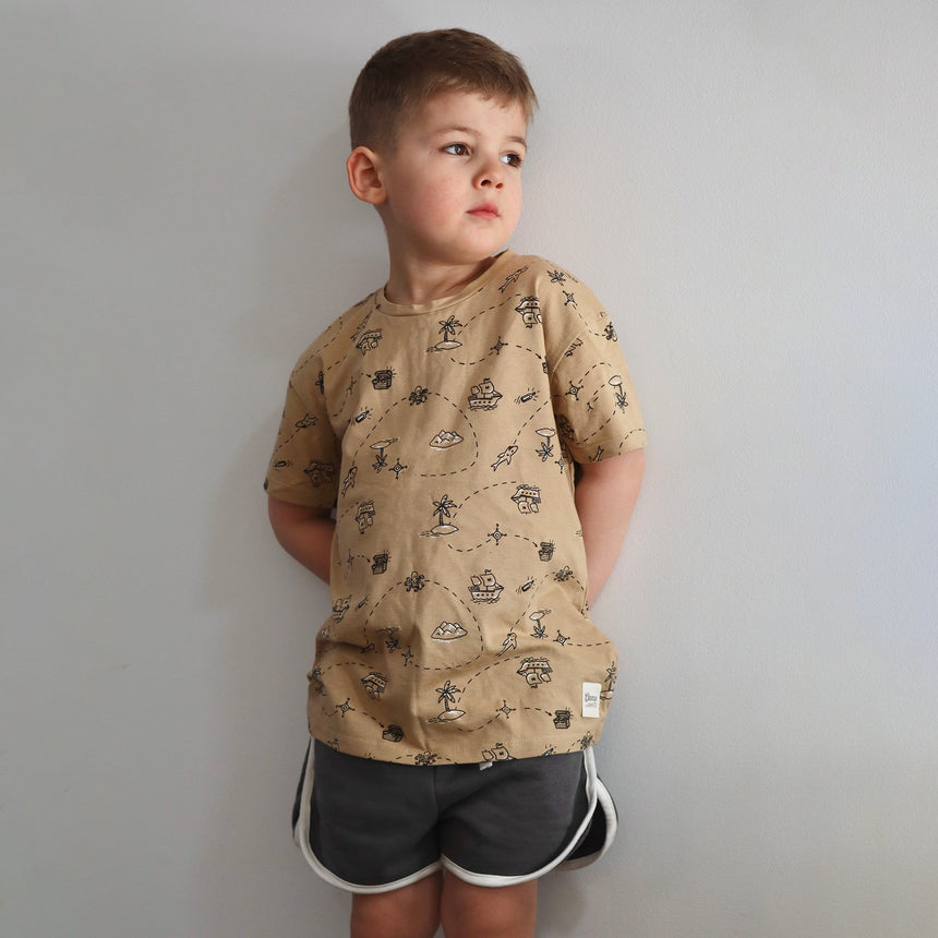 T-shirt Chasses Aux Trésor 2-8ans-Camp by Birdz-NAS-CLSPKB670-TR-CLÉMENT