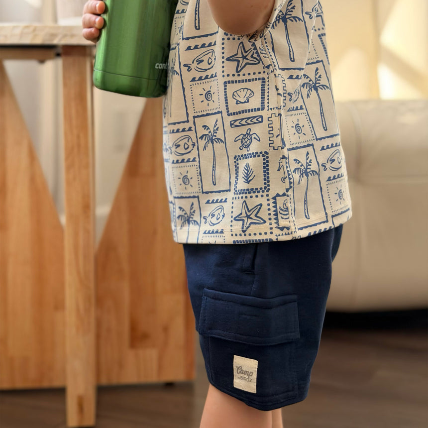 Short Cargo Marine 2-8ans-Camp by Birdz-NAS-CLSPKB673-DB-CLÉMENT