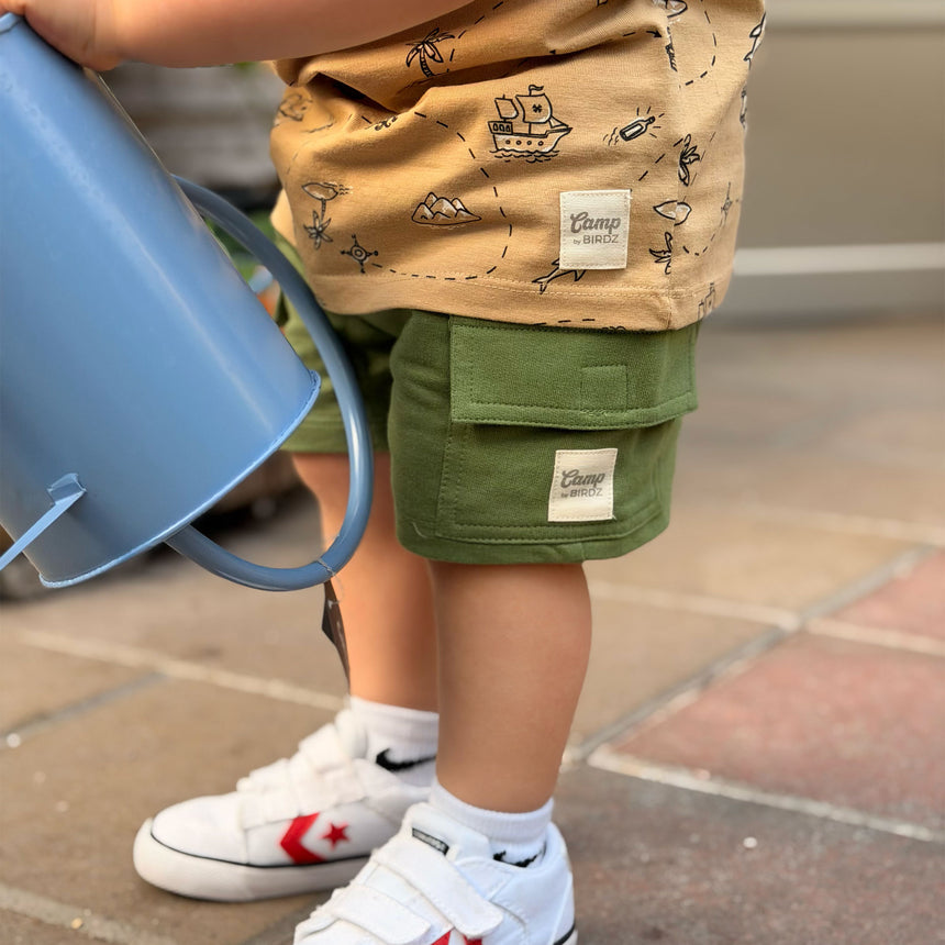 Short Cargo Vert 2-8ans-Camp by Birdz-NAS-CLSPKB673-DI-CLÉMENT