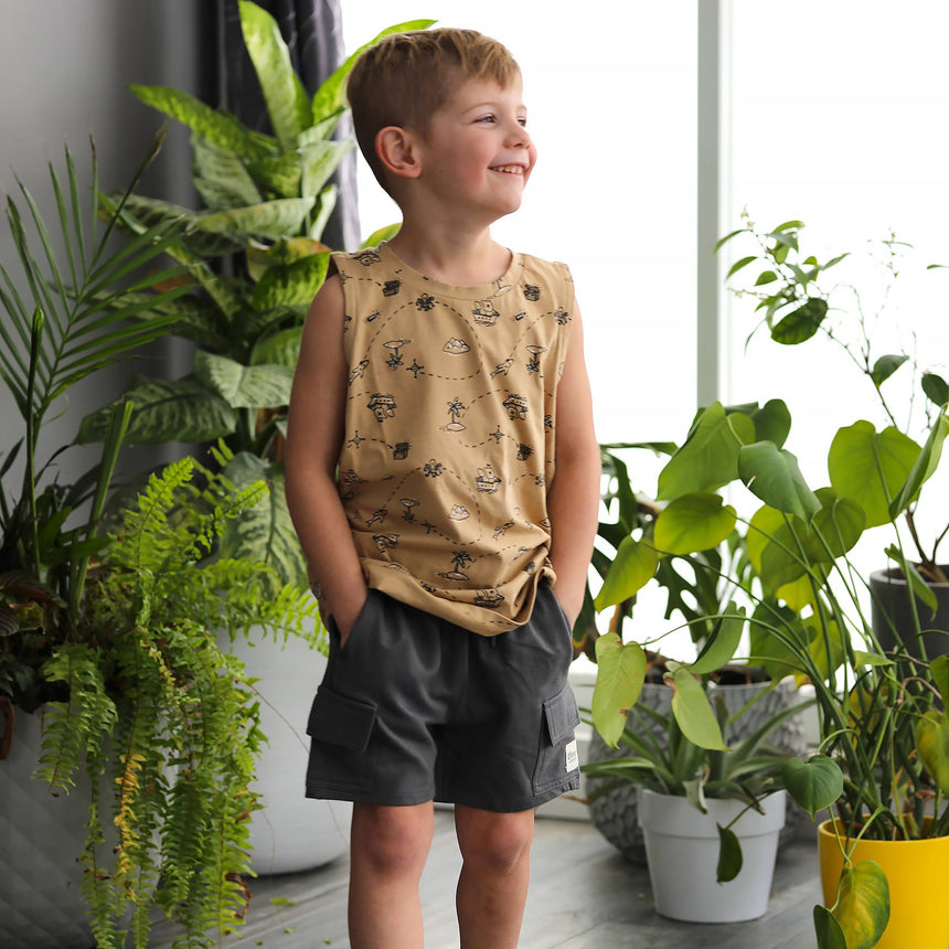 Short Cargo Charcoal 2-8ans-Camp by Birdz-NAS-CLSPKB673-GU-CLÉMENT