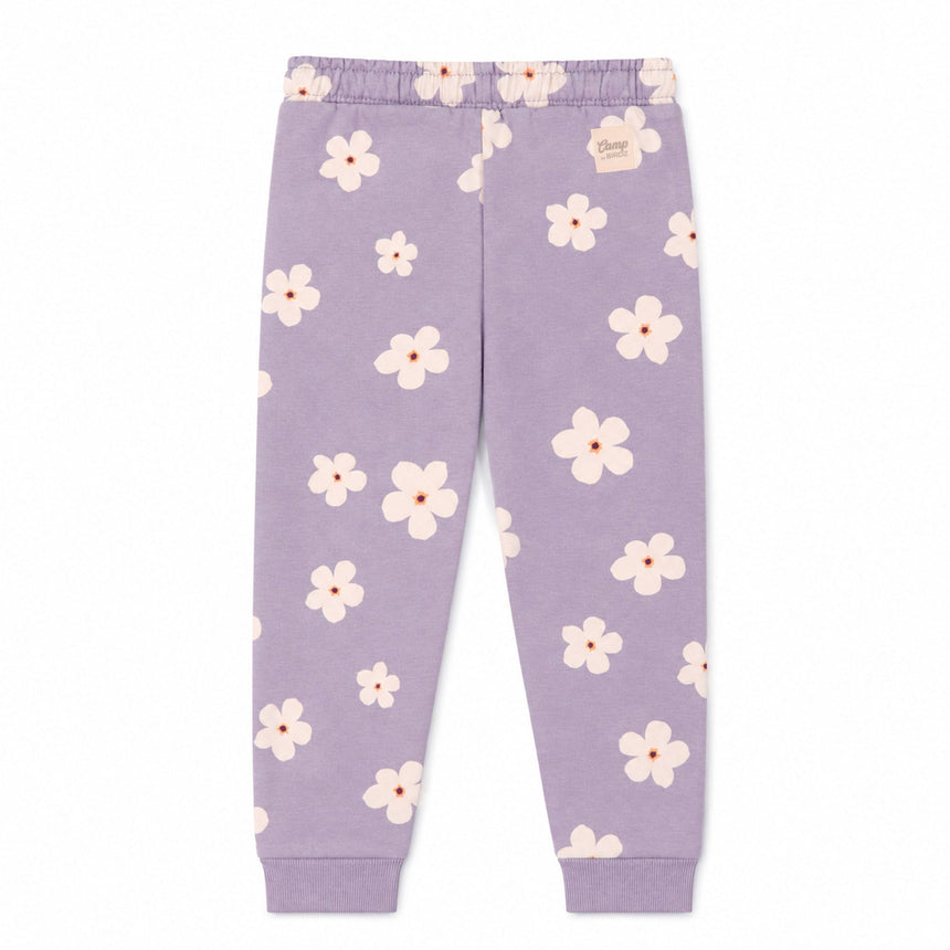 Pantalon Ouaté Lilas Fleurs 2-8ans-Camp by Birdz-NAS-CLSPKG295-LF-CLÉMENT