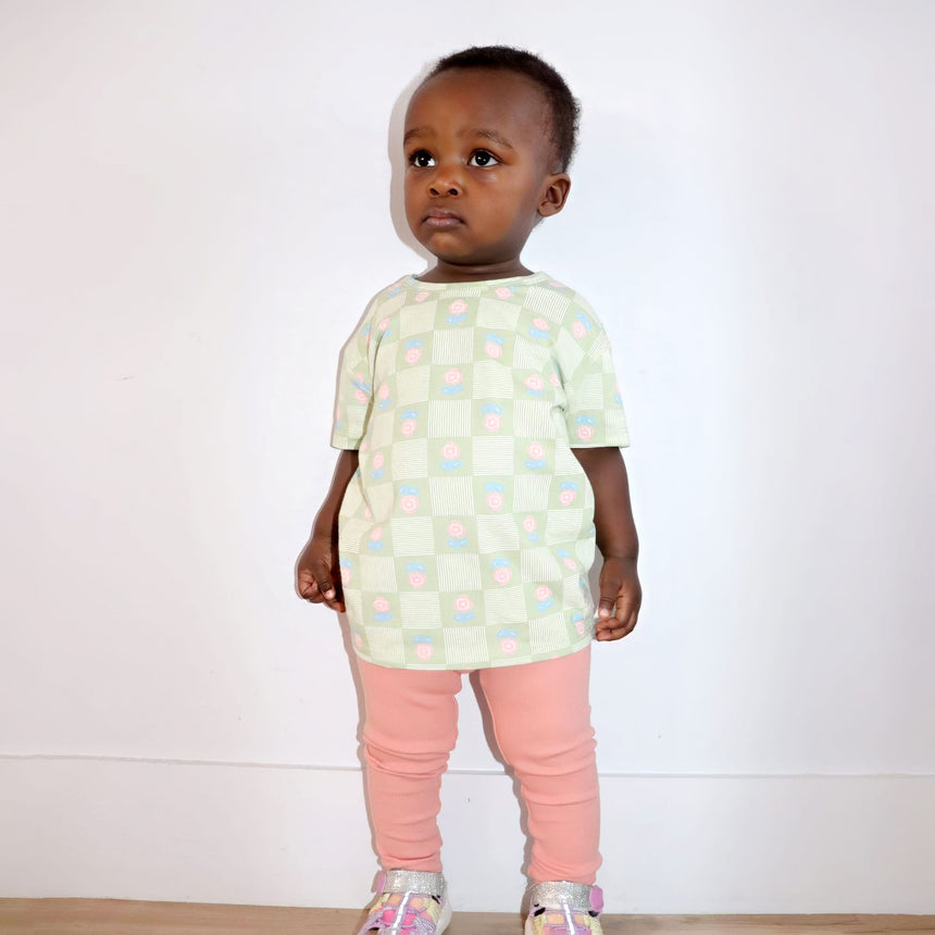 T-shirt Carreaux Floral 2-8ans-Camp by Birdz-NAS-CLSPKG677-GF-CLÉMENT