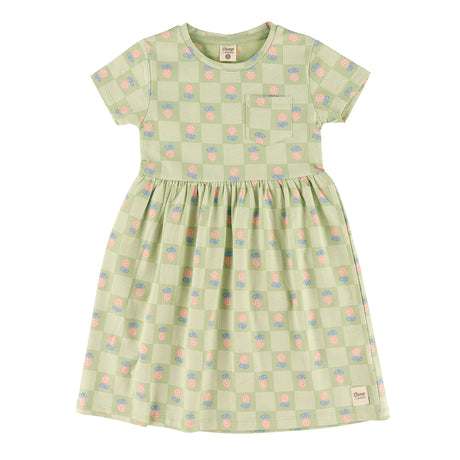 Robe Carreaux Floral 2-8ans-Camp by Birdz-Sauge-2-NAS-CLSPKG683-GF-CLÉMENT