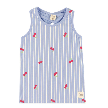 Camisole Rayée Cerise 2-8ans-Camp by Birdz-Bleu-2-NAS-CLSPKG685-BC-CLÉMENT