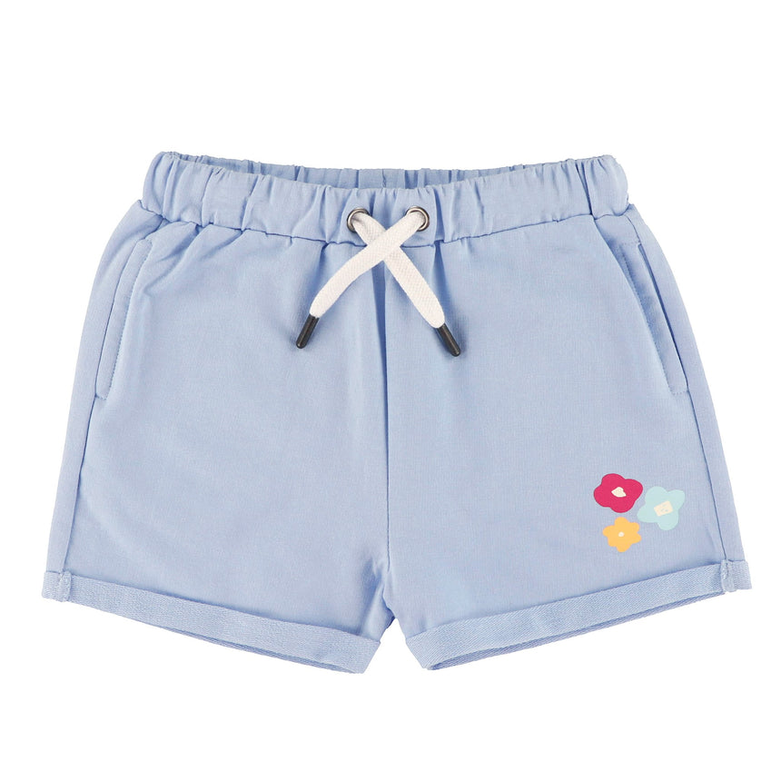 Short Ouaté Fleurs 2-8ans-Camp by Birdz-Bleu-2-NAS-CLSPKG691-BL-CLÉMENT