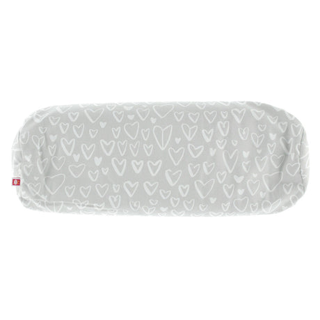 Coussin de maternité et d’allaitement en écales de sarrasin - Coeurs gris-Neka-NEK-CA-075-CLÉMENT