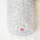 Coussin de maternité et d’allaitement en écales de sarrasin - Coeurs gris-Neka-NEK-CA-075-CLÉMENT