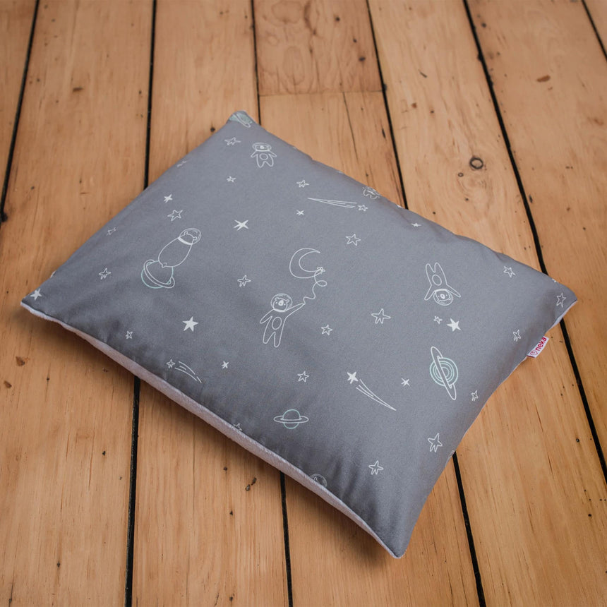 Oreiller ajustable pour enfant en écales de sarrasin 2 à 5 ans - Astronautes-Neka-NEK-O-32008-CLÉMENT