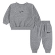 Ensemble Deux Pièces Crew Essentiel 12-24mois-Nike-Gris-12 m-NIK-66M188-042-CLÉMENT