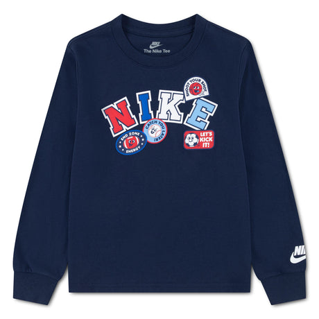 T-shirt Manches Longues Nike Graphique 4-7ans-Nike-Marine-4-NIK-86P340-U90-CLÉMENT