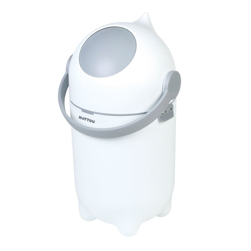 Poubelle à Couche Dropy - Blanc / Gris-Nattou-NTT-544150002-CLÉMENT