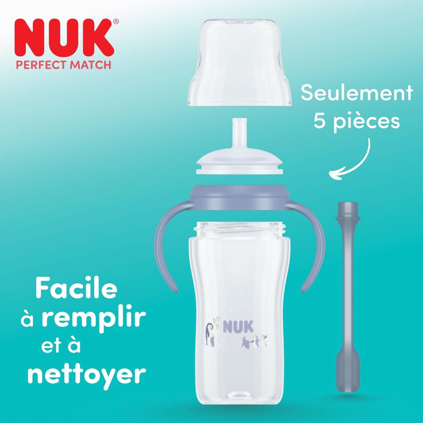 Perfect Match - Gobelet d’apprentissage à paille ours 9 oz-NUK-NUK-10216319-CLÉMENT