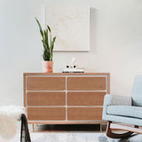 Commode 6 Tiroirs Novella - Frêne teinté / Ivoire-Nursery Works-NWS-NW15026AY-CLÉMENT