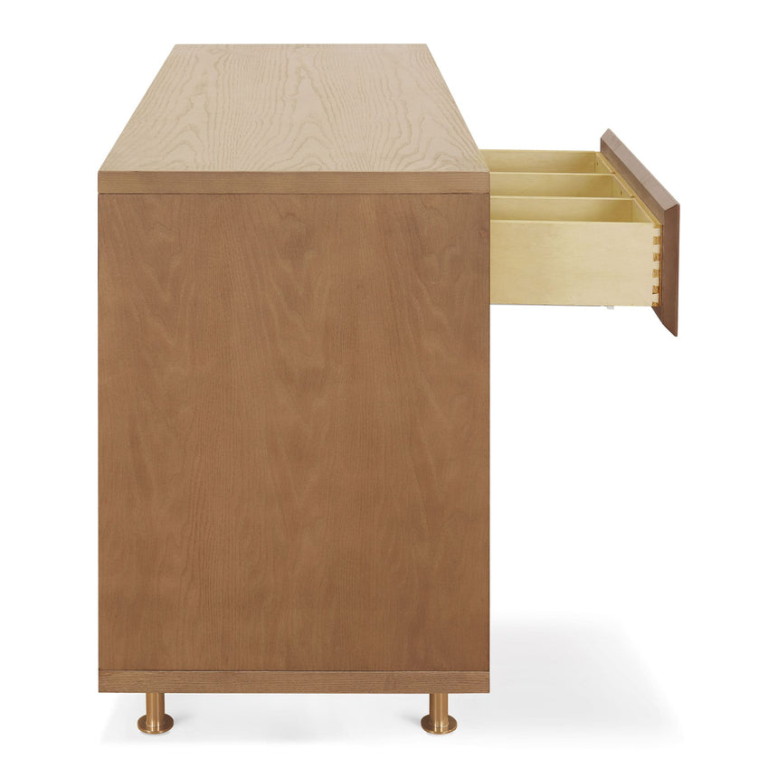 Commode 6 Tiroirs Novella - Frêne teinté / Ivoire-Nursery Works-NWS-NW15026AY-CLÉMENT