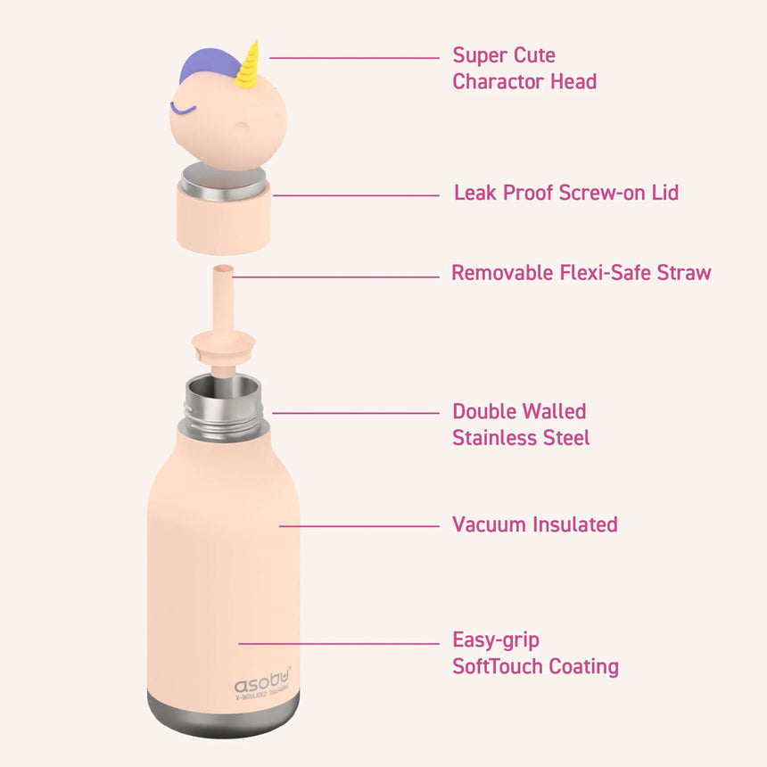 Bouteille 16oz - Licorne-Asobu-OBU-SBV44UNICORN-CLÉMENT