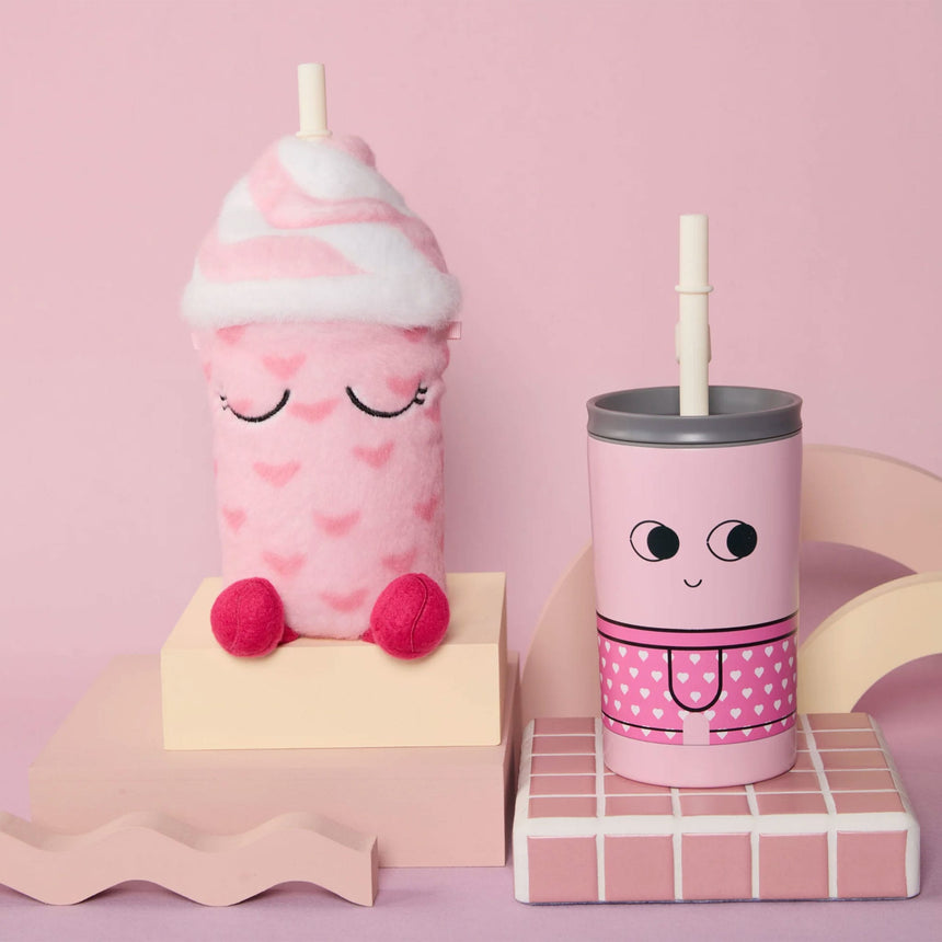 Bouteille et Peluche Fuzzie - Coeurs-Asobu-OBU-SIC30LU-CLÉMENT