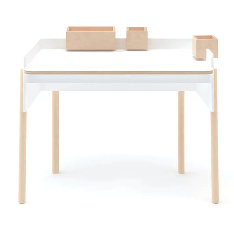 Bureau De Travail Brooklyn - Blanc/ Naturel-Oeuf-OEU-1BD01-CLÉMENT