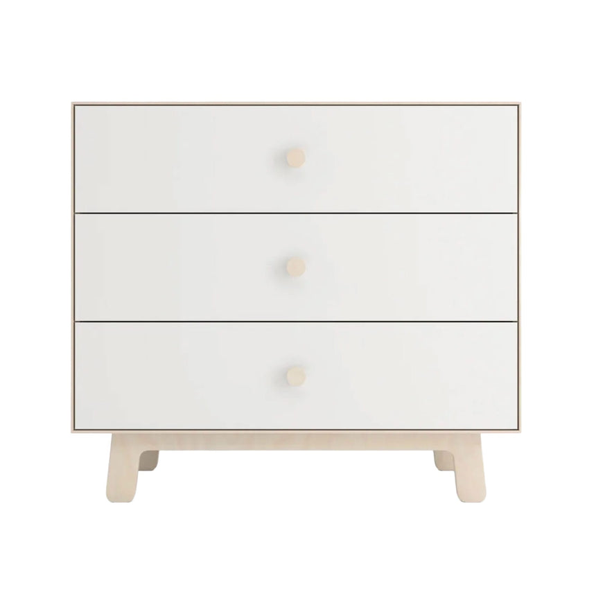 Commode 3 Tiroirs - Blanc/Naturel-Oeuf-OEU-1M3D-S-01-CLÉMENT
