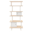 Bibliothèque Vertical - Naturel/ Blanc-Oeuf-OEU-1MLV01-CLÉMENT