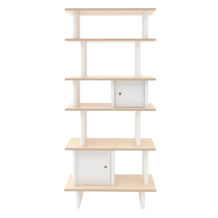 Bibliothèque Vertical - Naturel/ Blanc-Oeuf-OEU-1MLV01-CLÉMENT