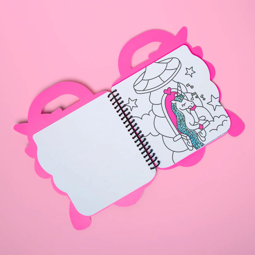 Super Livre de Coloriage et Autocollants - Lily-OMY World-OMY-CAH13-CLÉMENT