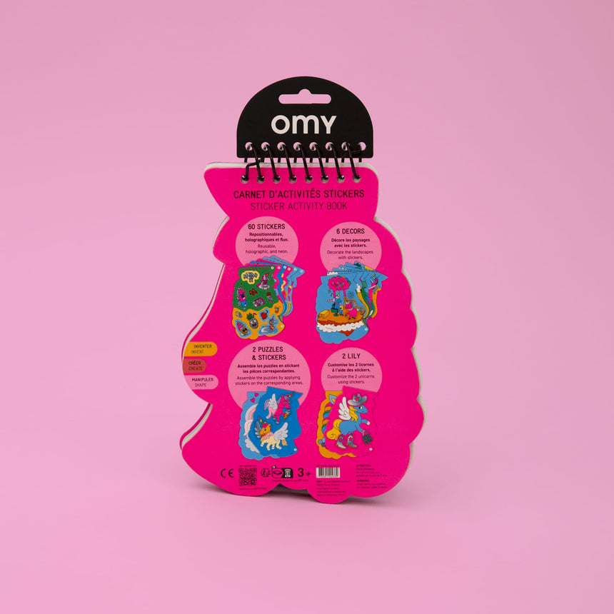 Livre d’Activités avec Autocollants - Lily-OMY World-OMY-CAR10-CLÉMENT
