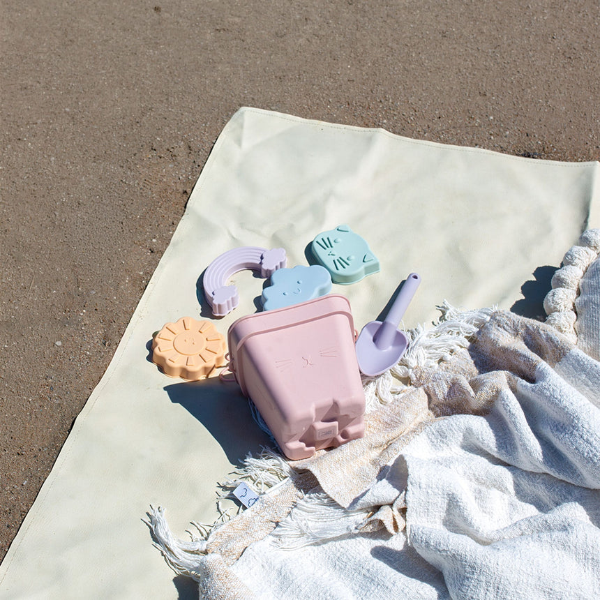 Ensemble Jouet de Plage en Silicone - Pastel-Origami-ORI-W64469-CLÉMENT