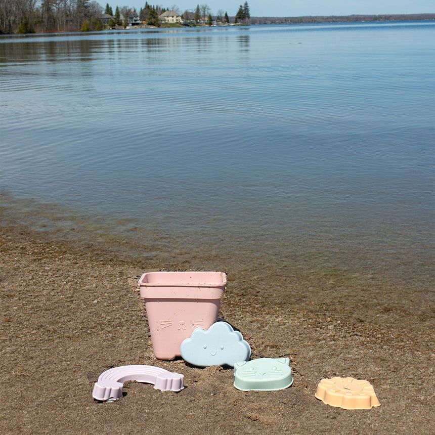 Ensemble Jouet de Plage en Silicone - Pastel-Origami-ORI-W64469-CLÉMENT