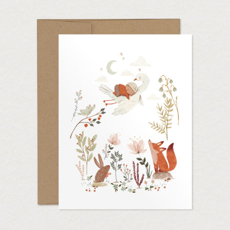 Carte de Souhait de Bébé - Tendresse-Mimosa Design-OSA-A2-1014-CLÉMENT