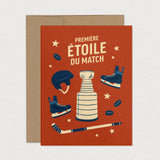 Carte de Souhait de Fête - Hockey-Mimosa Design-OSA-A21062-FR-CLÉMENT