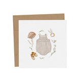 Mini Carte Souhait de Bébé - Trousseau-Mimosa Design-OSA-MIN-00067-CLÉMENT