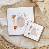 Mini Carte Souhait de Bébé - Trousseau-Mimosa Design-OSA-MIN-00067-CLÉMENT