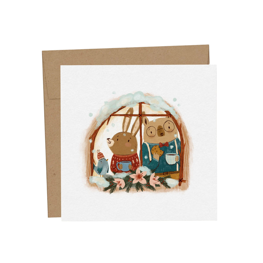 Mini Carte de Souhait de Noël - Parfait Bonheur-Mimosa Design-OSA-MIN-1039-CLÉMENT