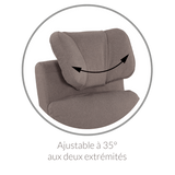 Fauteuil Berçant Inclinable Pivotant Hailey Arlo Heather Silver avec Mécanisme Électrique-Jaymar BB-JAM-527-ARLO-57-CLÉMENT