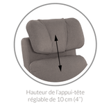 Fauteuil Berçant Inclinable Pivotant Hailey Arlo Beige avec Mécanisme Électrique-Jaymar BB-JAM-527-ARLO-96-CLÉMENT