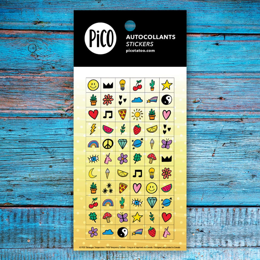Lot d'autocollants - Délicat-Pico Tatouages-PCO-PiCO-855-CLÉMENT
