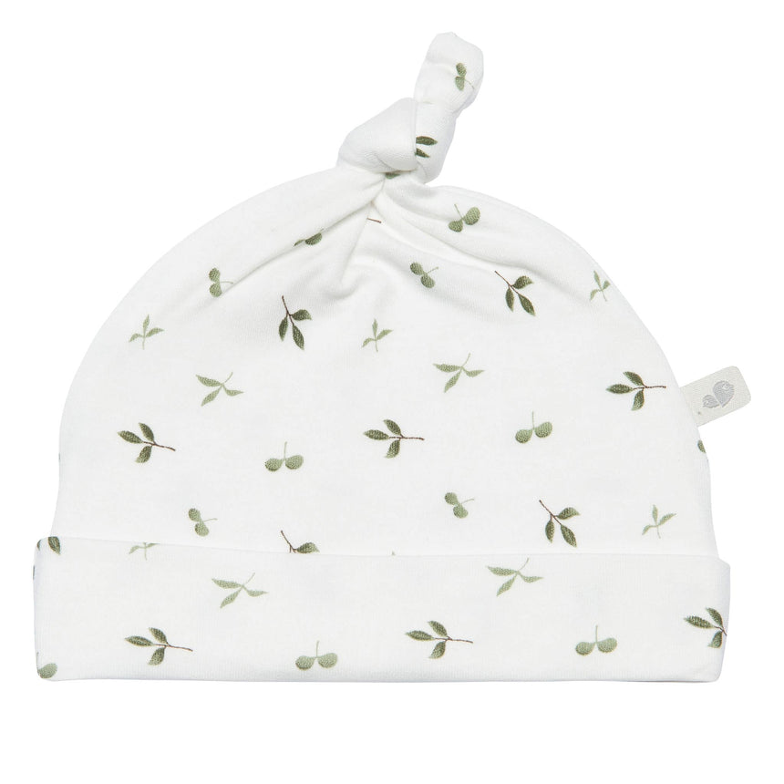 Chapeau à Noeud 0-3mois - Feuilles-Perlimpinpin-Ivoire-0-3 m-PE2-BB29612-CLFE-CLÉMENT