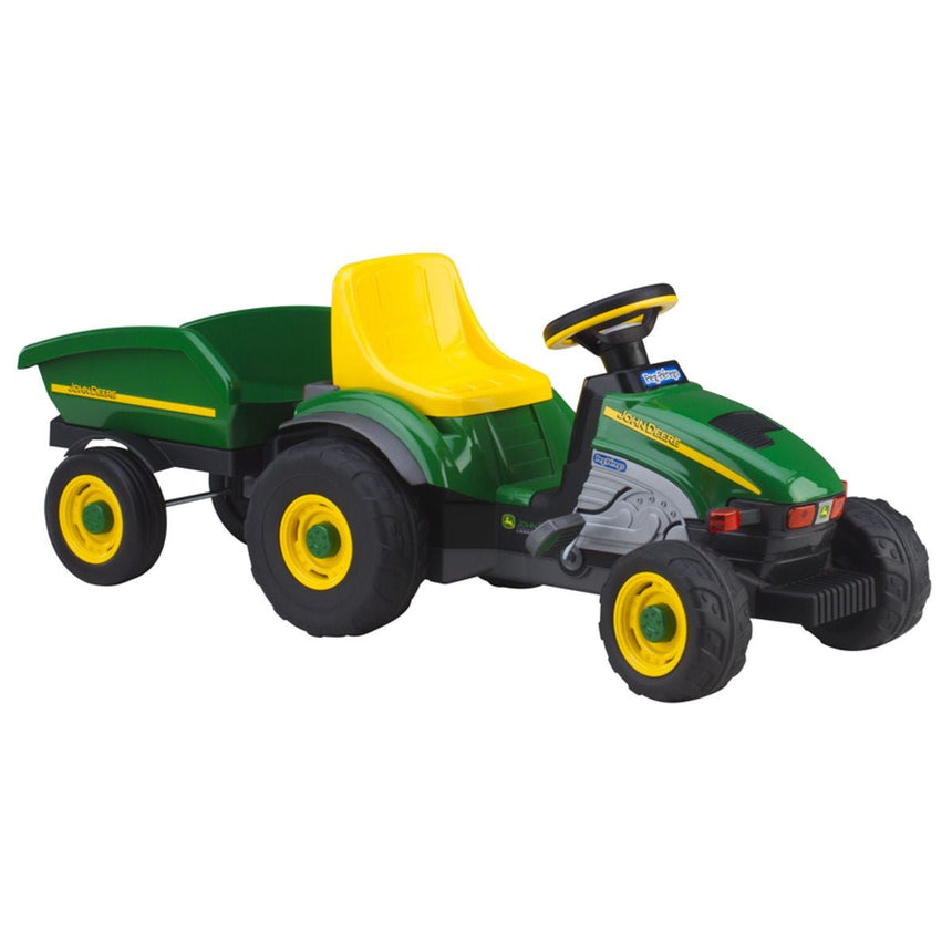 Petit Tracteur John Deer Power Pull et Remorque-Peg Perego-PEG-IGCD0522-CLÉMENT