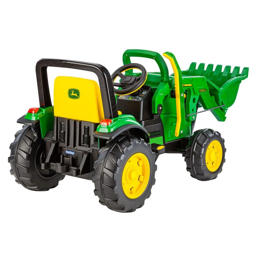 Gros Tracteur John Deere avec Chargeur Frontal - Vert et Jaune-Peg Perego-PEG-IGCD0553-CLÉMENT