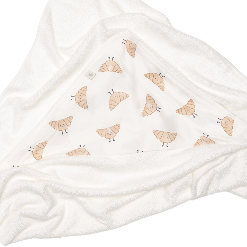 Serviette à Capuchon Bambou - Croissants-Perlimpinpin-PER-BB3304-CL2-CLÉMENT