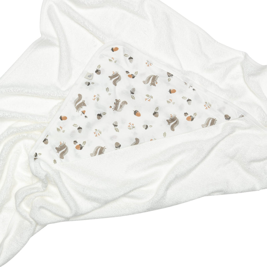 Serviette à Capuchon Bambou - Écureuil-Perlimpinpin-PER-BB3304-SQ-CLÉMENT
