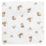 Couverture en Bambou - Loutres-Perlimpinpin-PER-BB3435-OT-CLÉMENT