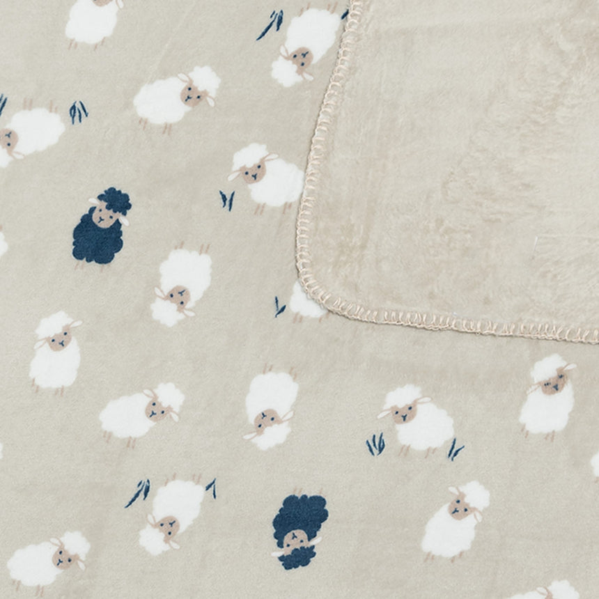Couverture Peluche Moutons - Édition Spéciale Laura Lémerveil-Perlimpinpin-PER-BL213P-CLÉMENT