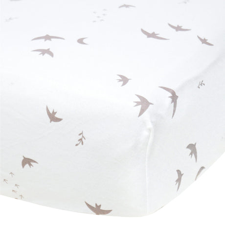 Drap Contour pour lit de Bébé - Oiseaux-Perlimpinpin-PER-FL20A-OI-CLÉMENT