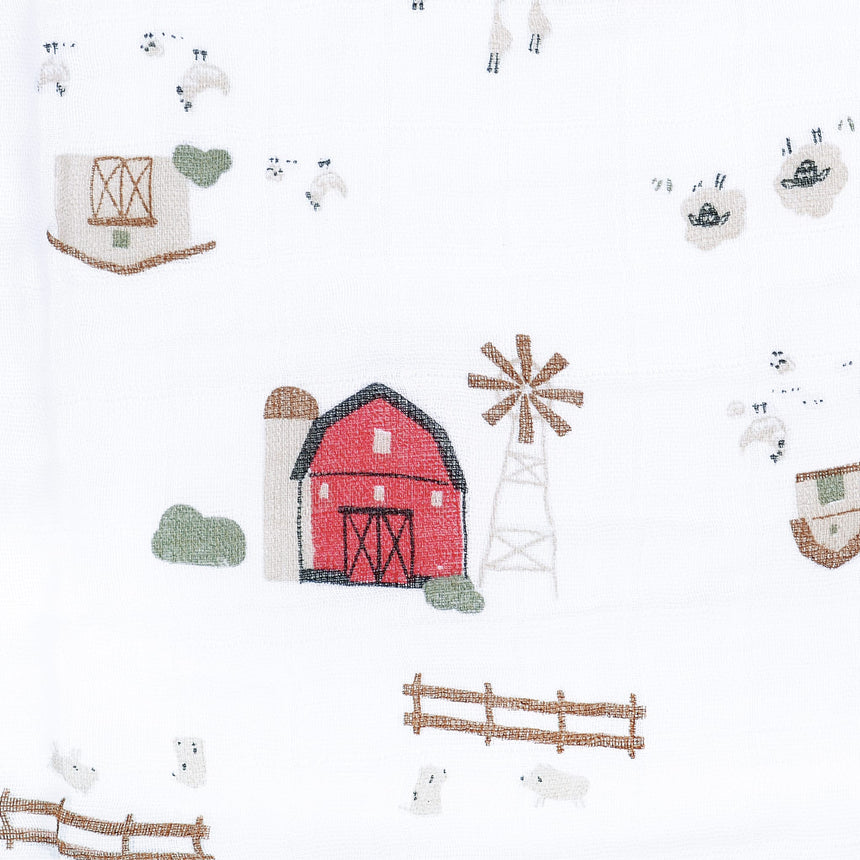Couverture Mousseline Ferme-Perlimpinpin-PER-MS35A-FE-CLÉMENT